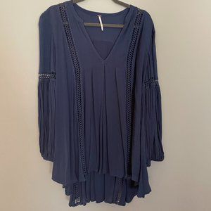 NWOT Free People Just the Two of Us Navy Tunic